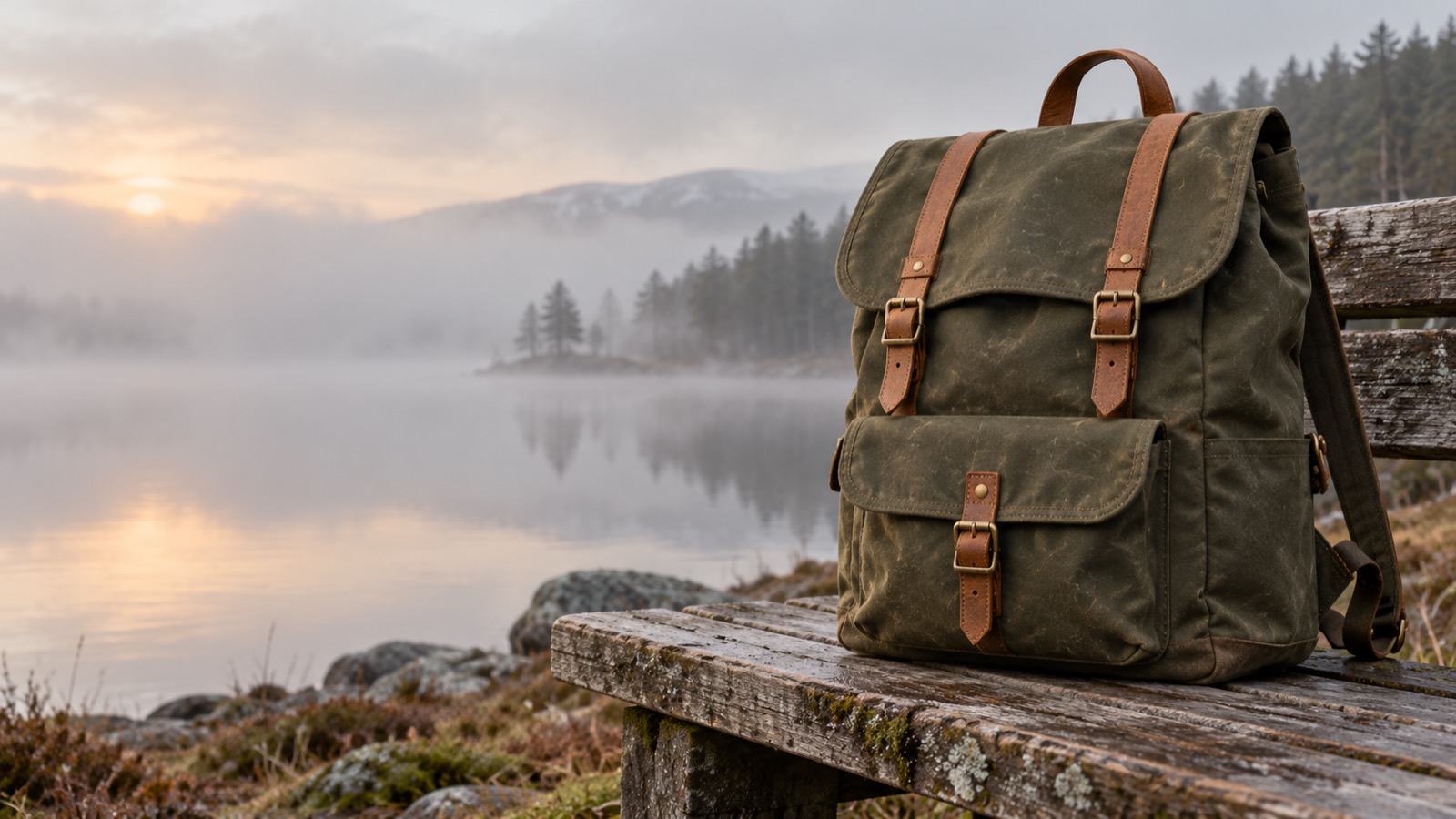 Fenmoor waxed canvas and leather goods in use outdoors