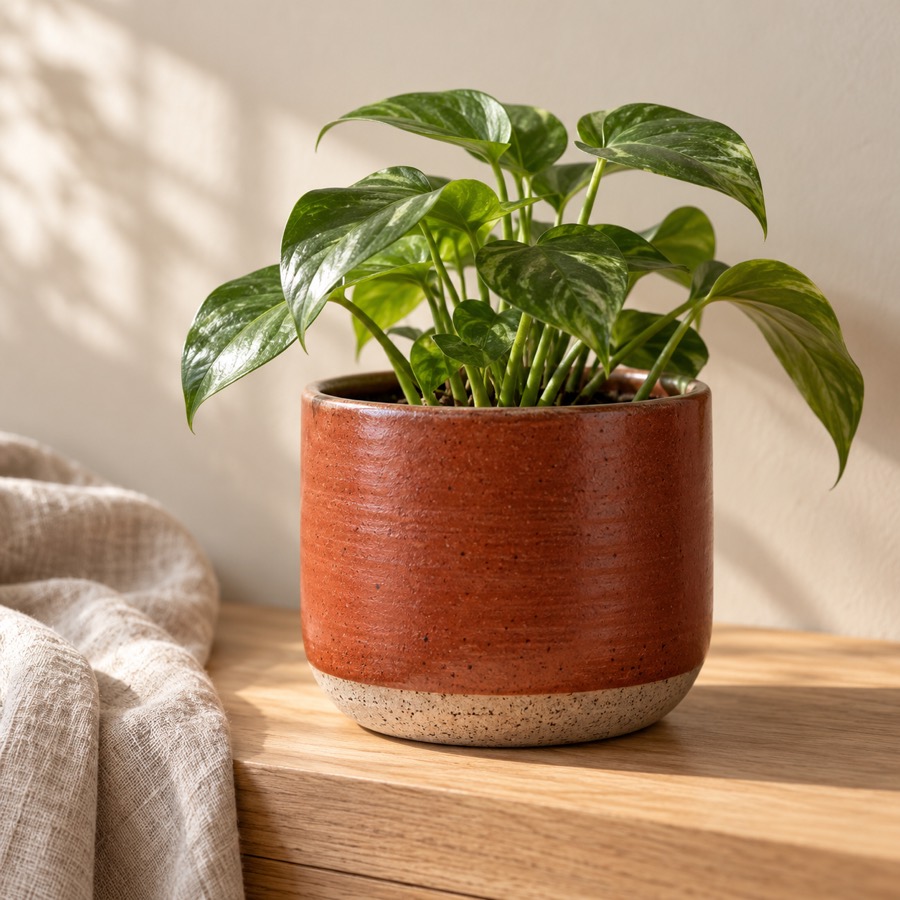 Rust Planter with matching saucer